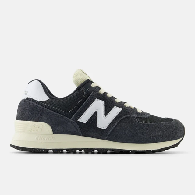 NEW BALANCE 男女 復古鞋 運動 休閒 D楦 NB 574 舒適 耐穿 緩震 麂皮 黑(U574RBH)