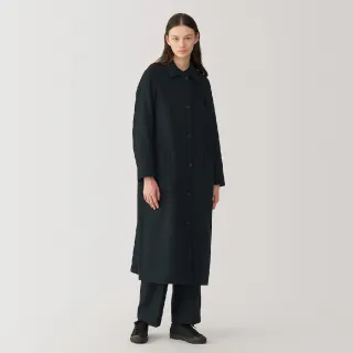 【MUJI 無印良品】MUJI Labo女羊毛混長大衣(共2色)