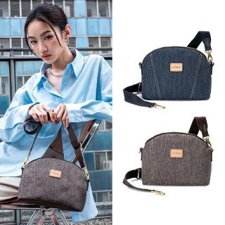 【satana】Denim 貝殼斜揹包/肩揹包/輕量(兩色可選)