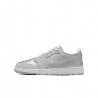 【NIKE 耐吉】AIR JORDAN 1 RETRO LOW OG GS 女鞋 大童 休閒鞋 銀灰(CZ0858002)