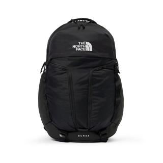 【The North Face】TNF 北臉 北面 休閒 防潑水舒適減壓休閒後揹包 SURGE 男 女 黑(NF0A52SG4HF)