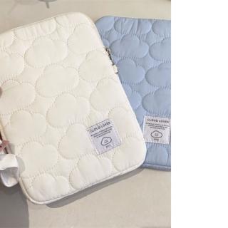【巴黎精品】現貨+預購 手拿包帆布電腦包(新韓版雲朵充棉男女包包2色w1ac46)