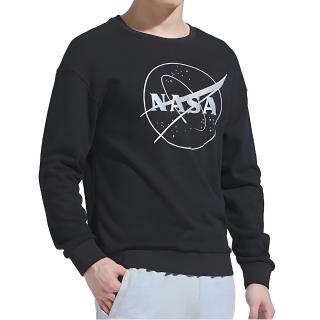 【TECTOP 探拓戶外】NASA圓領長袖大學T恤AHB612721(原版授權 經典設計 百搭好穿)