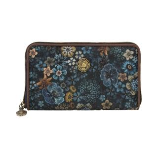 【PIP STUDIO】買一送一★Wally 碎花長夾/錢包-Tutti i Fiori Blue(買就送品牌花卉購物提袋)