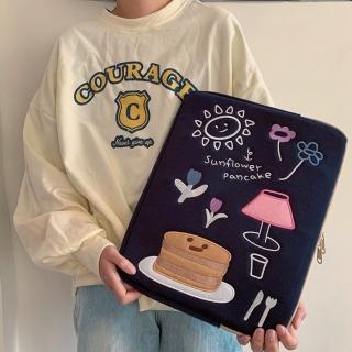 【巴黎精品】現貨+預購 手拿包帆布電腦包(韓國愛心蛋糕ins男女包包2色w1ac32)