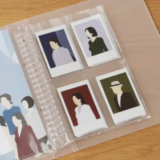 【MUJI 無印良品】收藏活頁夾用補充袋/拍立得尺寸/4口袋.A5寬型用.10入