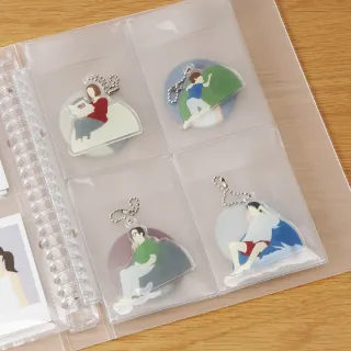 【MUJI 無印良品】收藏活頁夾用補充袋/4口袋.A5寬型用.2入