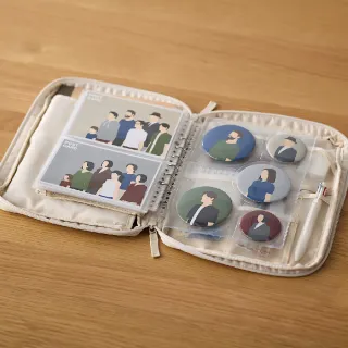 【MUJI 無印良品】收藏活頁夾用補充袋/6口袋/大3/小2/迷你1/.A5寬型用.2入