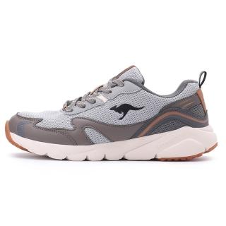 【KangaROOS】美國袋鼠鞋 男 WAVY 千禧復古輕量跑鞋/運動/穿搭/生活 灰棕(KM41618)