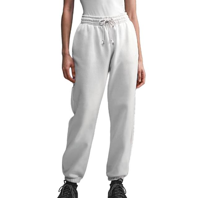 【NIKE 耐吉】PHNX FLC HR OS Pant 2 女款 米白色 高腰 寬版 棉褲 保暖 長褲 FZ5997-104