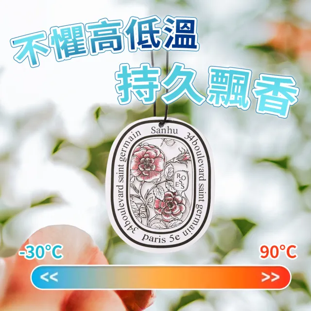 【SYU】3入組 法式香氛片 室內/汽車兩用(車用香氛 衣櫥香氛 衣櫃芳香 室內擴香 香氛吊卡)