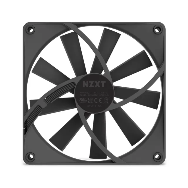 【NZXT 恩傑】F120Q 靜音扇 12公分(PWM 4Pin通用接頭 / 保固6年)