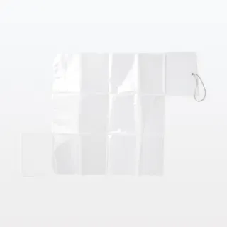 【MUJI 無印良品】方便瀏覽全開型收藏卡夾/明信片尺寸/12口袋/3行x4列/