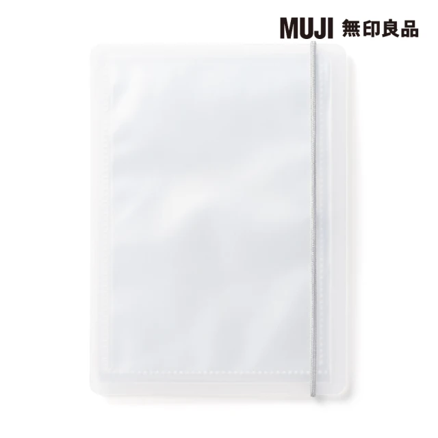 MUJI 無印良品 方便瀏覽全開型收藏卡夾/明信片尺寸/12口袋/3行x4列/