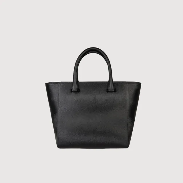 【BRAUN BUFFEL 德國小金牛】依雅娜 小托特包-黑色(BF853-55-BK) 女包送禮推薦