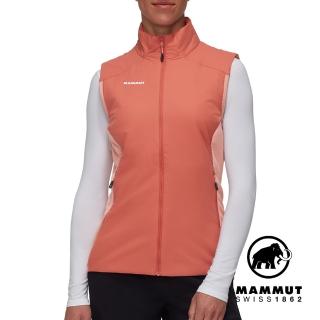 【Mammut 長毛象官方直營】Rime Light IN Flex Vest W 機能化纖立領背心 磚紅/石英粉 女款 #1013-03190