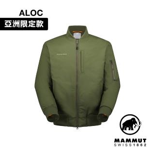 【Mammut 長毛象官方直營】Floeberg IN Bomber Jacket AF 日系羽絨飛行外套 深沼澤綠 男/女款 #1013-03020