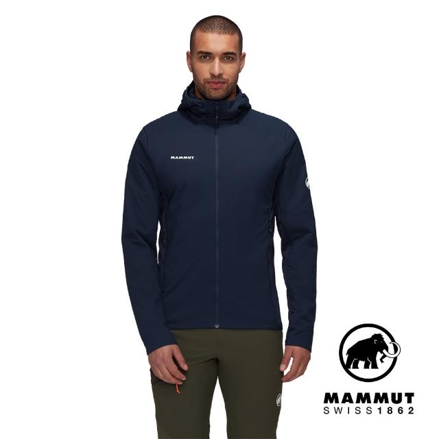 【Mammut 長毛象官方直營】Rime Light IN Flex Hooded 輕量機能化纖連帽外套 海洋藍 男款 #1013-03150