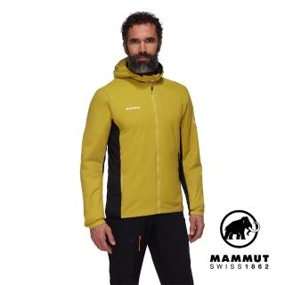【Mammut 長毛象官方直營】Rime Light IN Flex Hooded 機能化纖連帽外套 光暈黃/黑 男款 #1013-03150