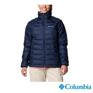 【Columbia 哥倫比亞】女款-防潑保暖化纖外套-深藍(UWR43910NY/IF)