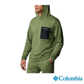 【Columbia 哥倫比亞】男款-快排連帽長袖上衣-綠色(UAE89020GR/IF)