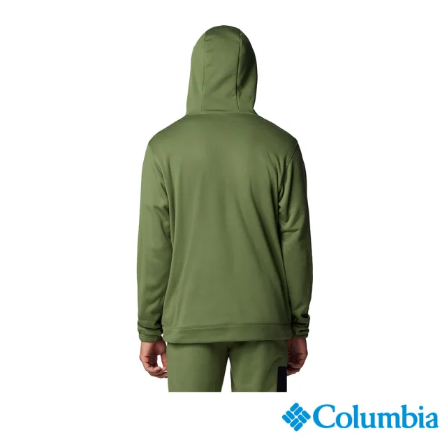 【Columbia 哥倫比亞】男款-快排連帽長袖上衣-綠色(UAE89020GR/IF)