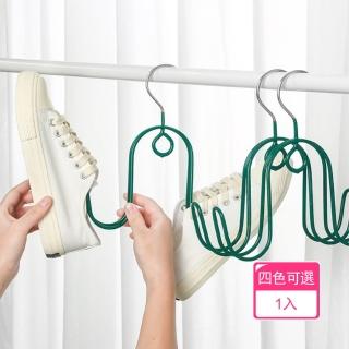 【晴安居】加厚防滑耐用晾鞋架 可疊掛透氣金屬曬鞋掛架(1入)