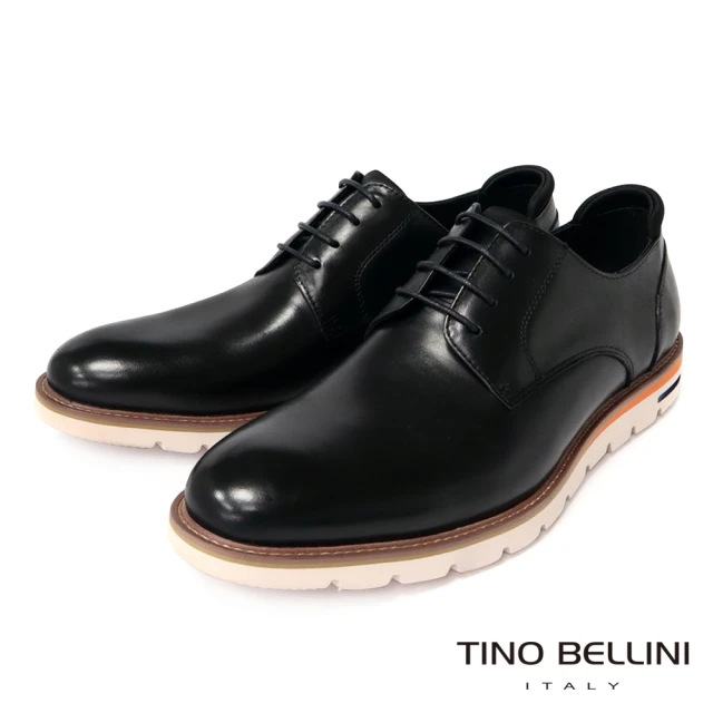 TINO BELLINI 貝里尼 撞色牛津鞋HM2O034-1(黑色)