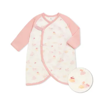 【奇哥】Chic a Bon 嬰幼童裝 漫漫星空扣子肚衣蝴蝶兔裝/包屁衣-滋潤美麗纖維布(3-6個月)