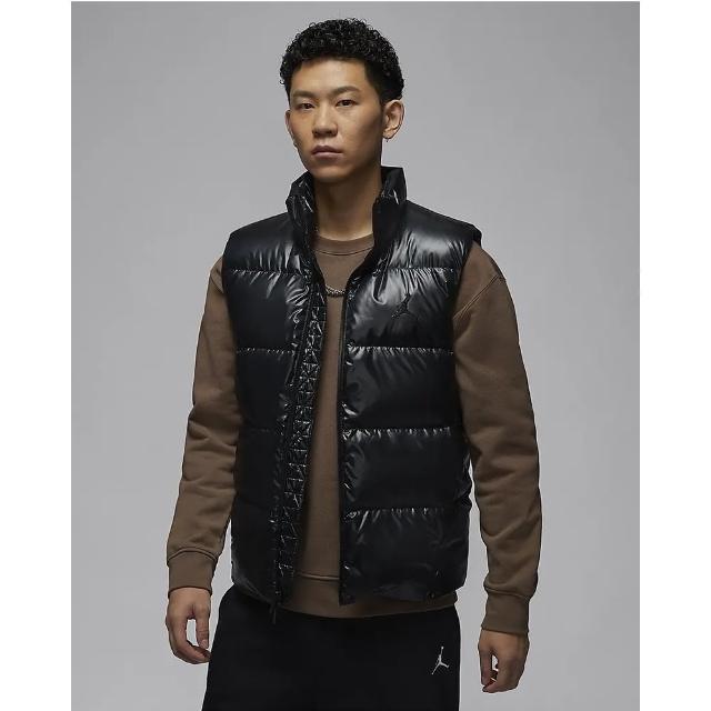 【NIKE 耐吉】AS M J FLIGHT DOWN VEST 黑 喬丹 保暖背心 鋪棉 運動 休閒 男款(FV7274-010 ∞)