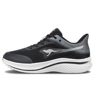 【KangaROOS】美國袋鼠鞋 男 RUN LUNAR輕量跑鞋/運動/穿搭/生活 黑白(KM41580)