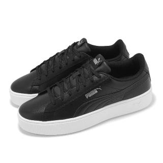 【PUMA】休閒鞋 Vikky Stacked L 女鞋 黑 白 厚底 增高 低筒 百搭(369143-01)
