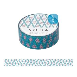 【KING JIM】HITOTOKI SODA 透明PET卷狀膠帶 15MM