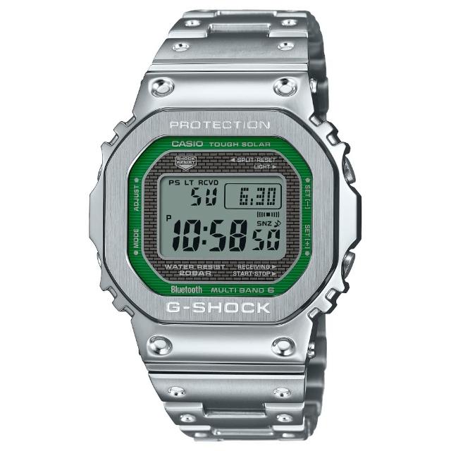 【CASIO 卡西歐】G-SHOCK 方形金屬電子錶(GMW-B5000D-3)