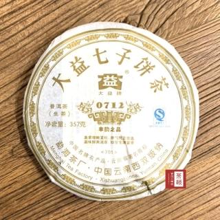 【茶韻】普洱茶2007年大益0712生茶餅357g一餅 茶葉禮盒(附茶樣10g.收藏盒各1)