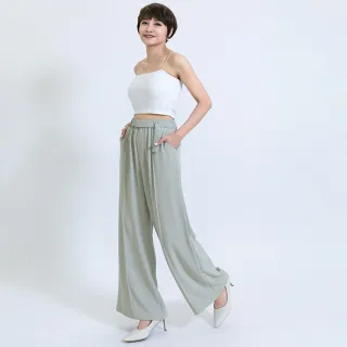 【fancyeva】超顯瘦仙女直筒闊腿褲(卡其、B2240C-020)