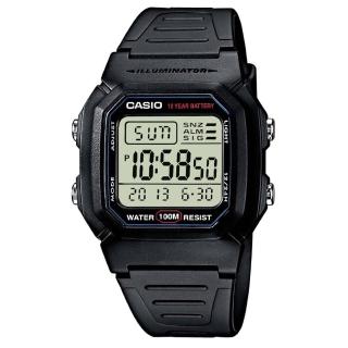【CASIO 卡西歐】W-800H-1A 當兵 學生 運動首選(防水100米 LED照明電子錶)
