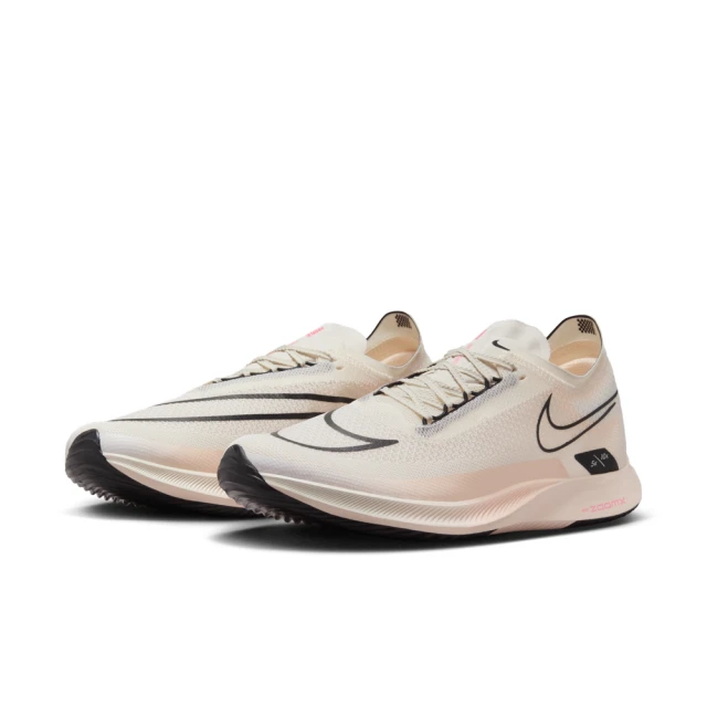 NIKE 耐吉 運動鞋 慢跑鞋 男鞋 NIKE ZOOMX STREAKFLY 米白 粉橘 競速 路跑 輕量(DJ6566105)