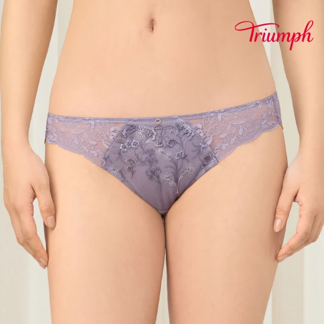 Triumph 黛安芬 聚光璀璨系列 低腰三角內褲 M-EL(灰紫)