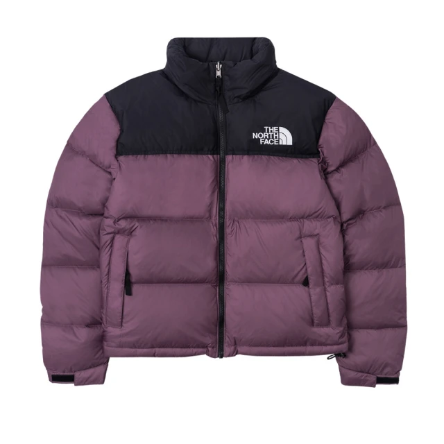 The North Face 北臉 外套 女款 運動連帽外套 羽絨外套 防潑水 W 1996 RETRO NUPTSE 黑紫 NF0A3XEO53I