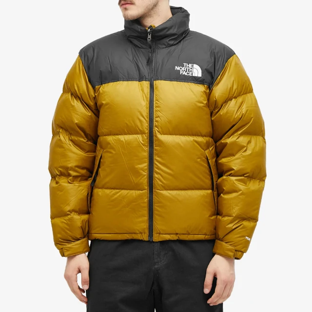 The North Face 北臉 外套 男款 運動連帽外套 羽絨外套 防潑水 M 1996 RETRO 黑金黃 NF0A3C8D5HO