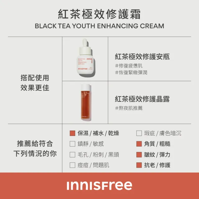 【INNISFREE】紅茶極效修護霜 50ml