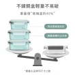 【mo select】超值2入組-可微波密封不鏽鋼保鮮盒800mlx2入(便當盒/保鮮收納/食物儲存盒)