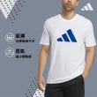 【adidas 愛迪達】精品美國棉彈力萊卡短袖上衣-兩件組(吸濕 透氣 伸縮 彈性 棉T 休閒 運動)