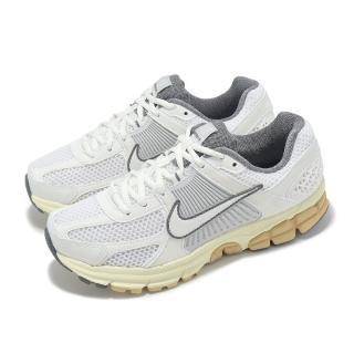 【NIKE 耐吉】休閒鞋 Wmns Zoom Vomero 5 女鞋 男鞋 白 灰 復古 網布 運動鞋(FJ2028-101)