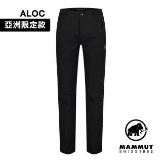 【Mammut 長毛象官方直營】Trekkers 3.0 Pants AF Men 健行防潑水長褲 黑色 男款 #1021-00800