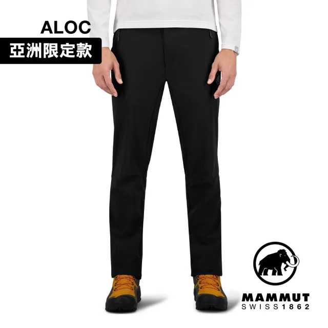 【Mammut 長毛象】Trekkers 3.0 Pants AF Men 健行防潑水長褲 黑色 男款 #1021-00800