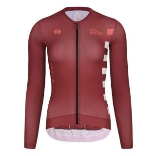 【MONTON】SUNDAY II 紅色女款長上衣(女性自行車服飾/長袖車衣/長車衣/單車服飾/零碼)