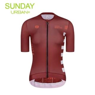 【MONTON】SUNDAY II 紅色女款短上衣(女性自行車服飾/短袖車衣/短車衣/單車服飾/零碼)