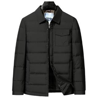 【巴黎精品】現貨+預購 真羽絨90%白鵝絨羽絨外套羽絨衣夾克(保暖商務襯衫領羽絨衣男外套4色a1is40)